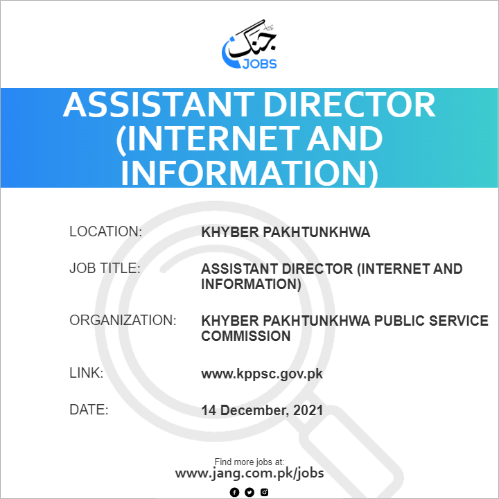 Assistant Director (Internet and Information)