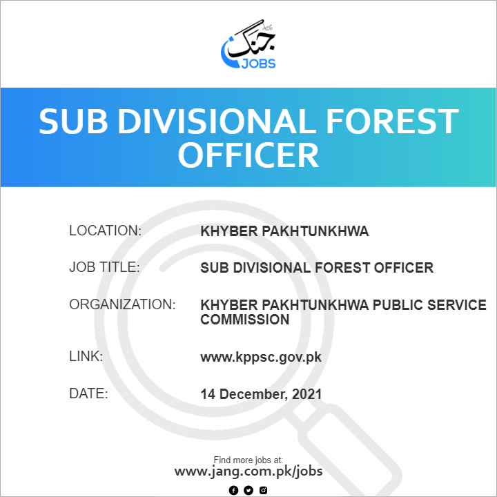Sub Divisional Forest Officer 