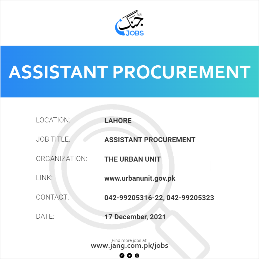 Roles Of Assistant Procurement Officer