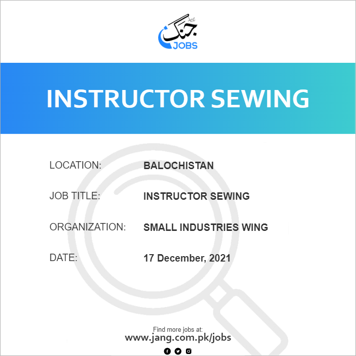 Instructor Sewing