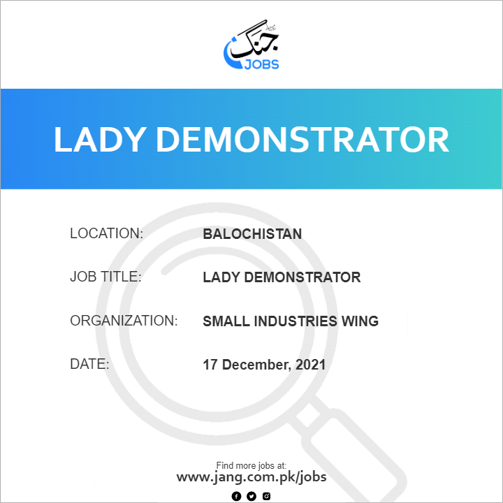 Lady Demonstrator 
