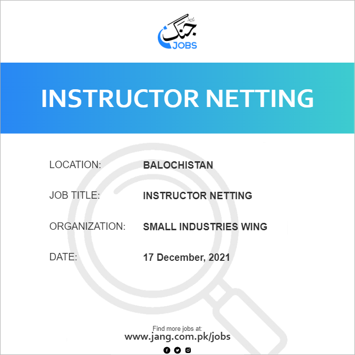 Instructor Netting 