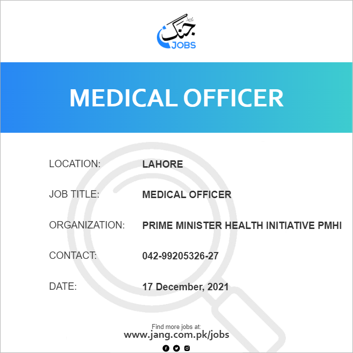 Medical Officer Job Prime Minister Health Initiative Pmhi Jobs In ot-technician-job-interview-questions-and-answer-full-video