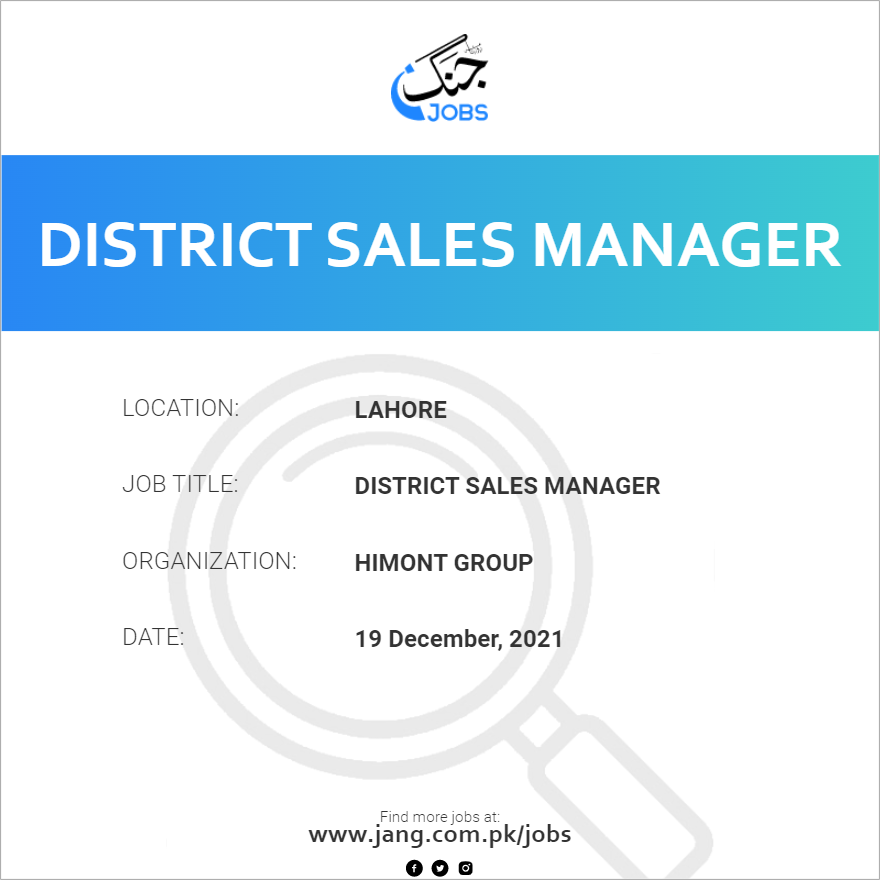 District Sales Manager