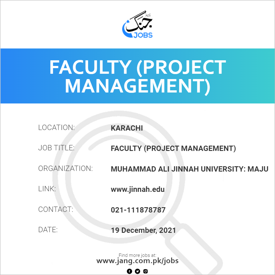 Faculty (Project Management)