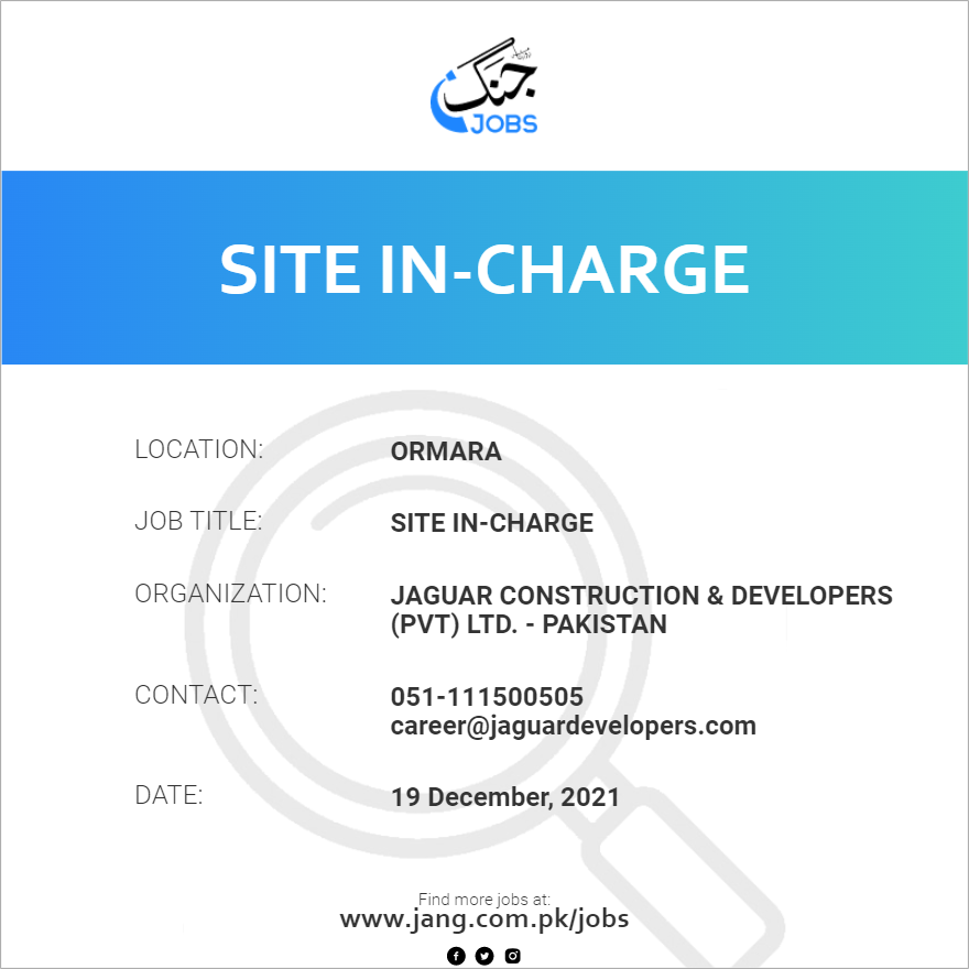 Site In-Charge