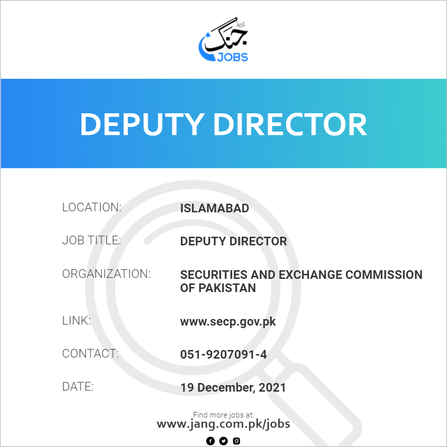 Deputy Director