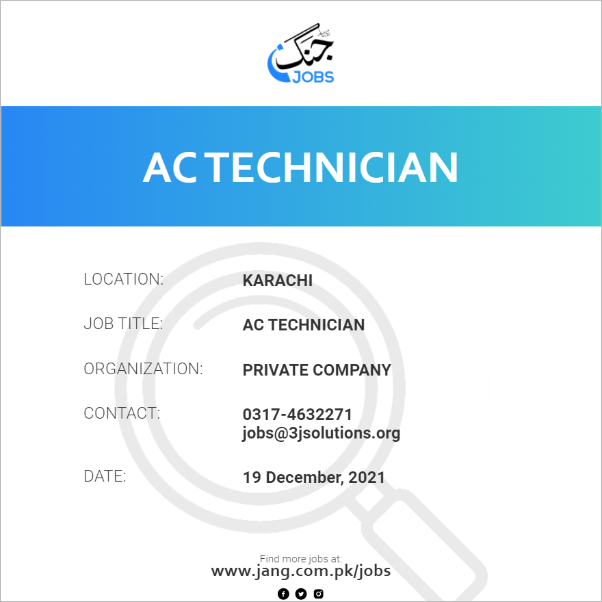 ac-technician-job-private-company-jobs-in-karachi-31523