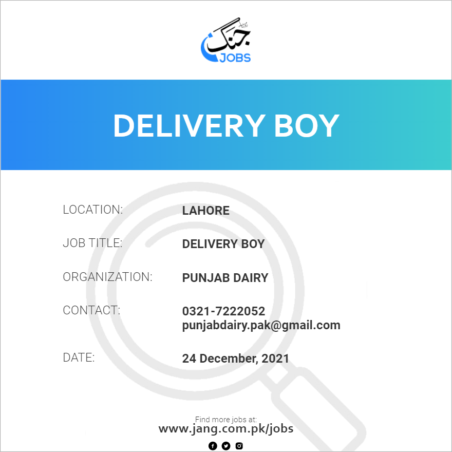 Delivery Boy