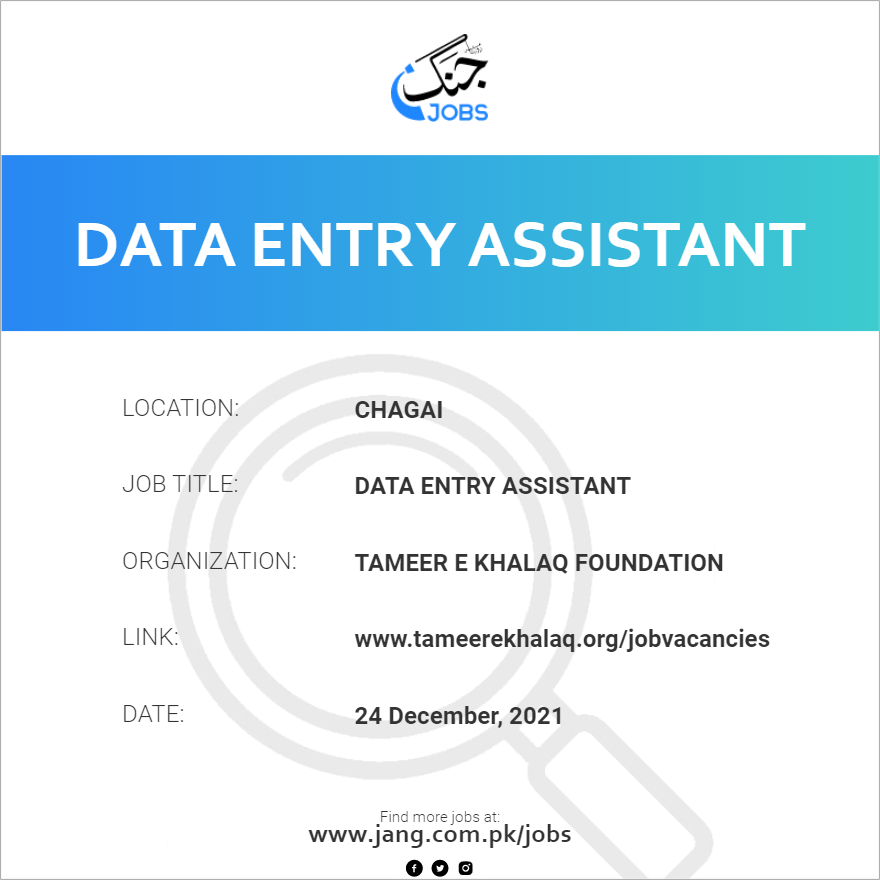 Data Entry Assistant