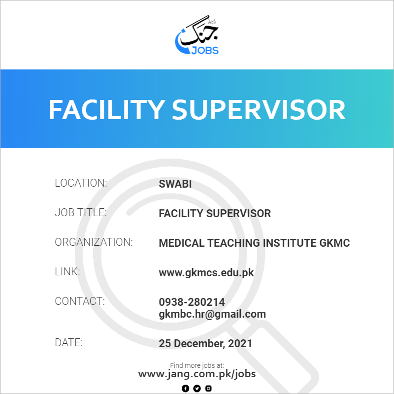 Facility Supervisor