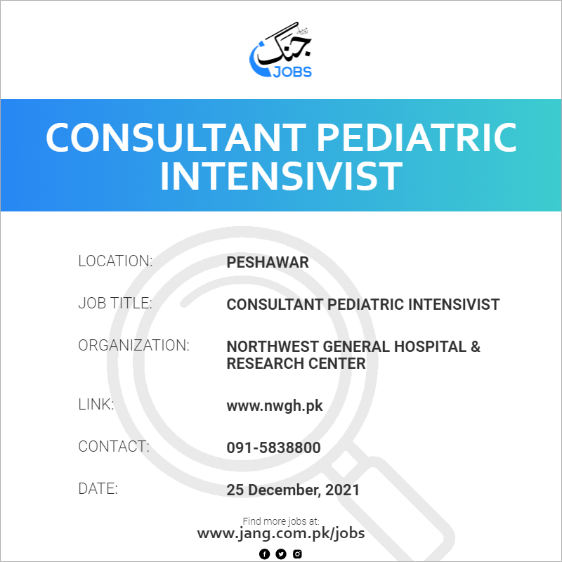 Consultant Pediatric Intensivist