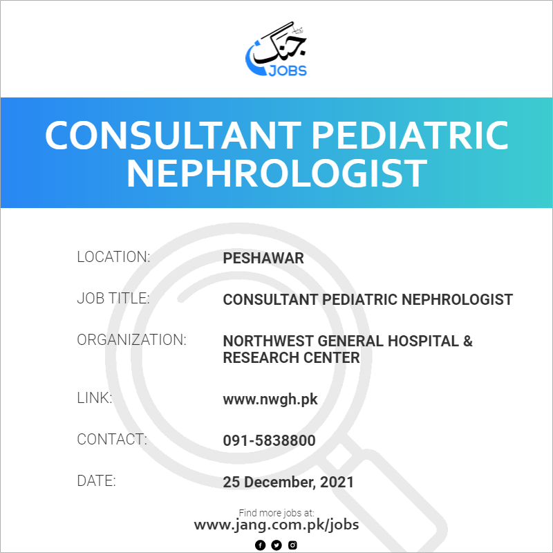 Consultant Pediatric Nephrologist