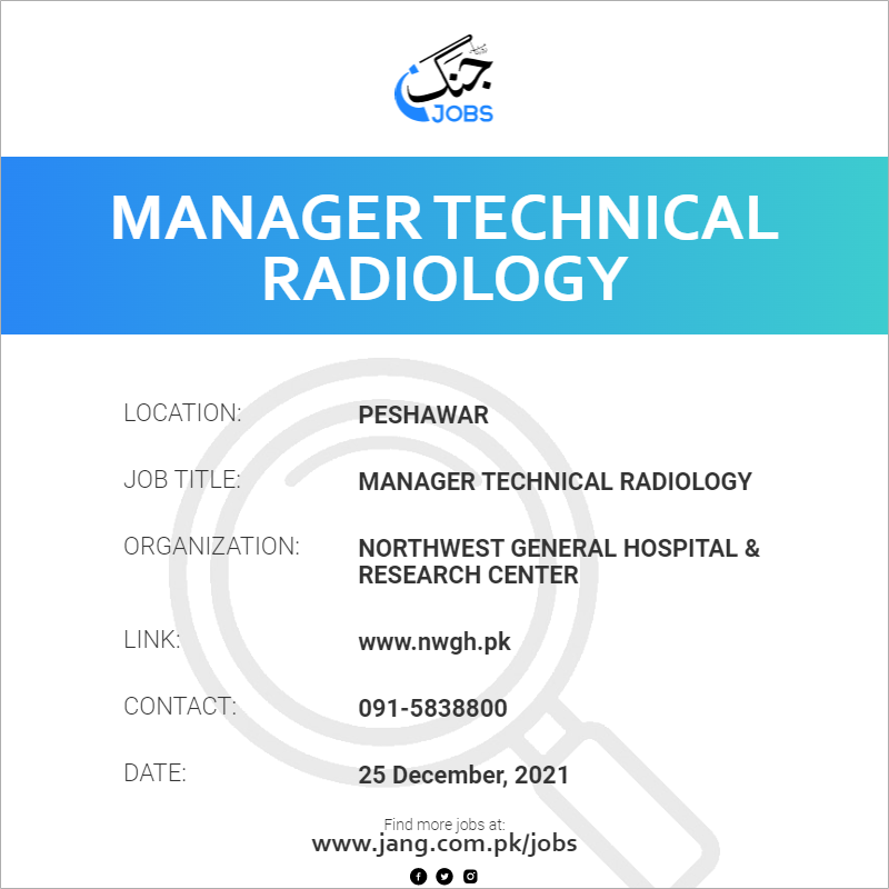 Manager Technical Radiology