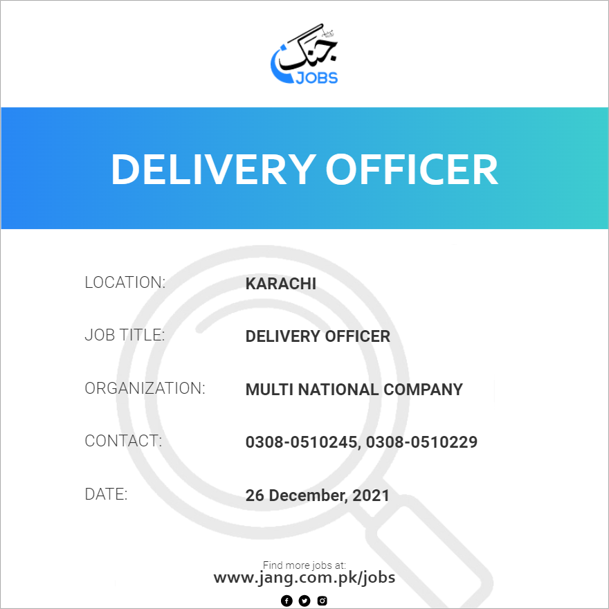 Delivery Officer