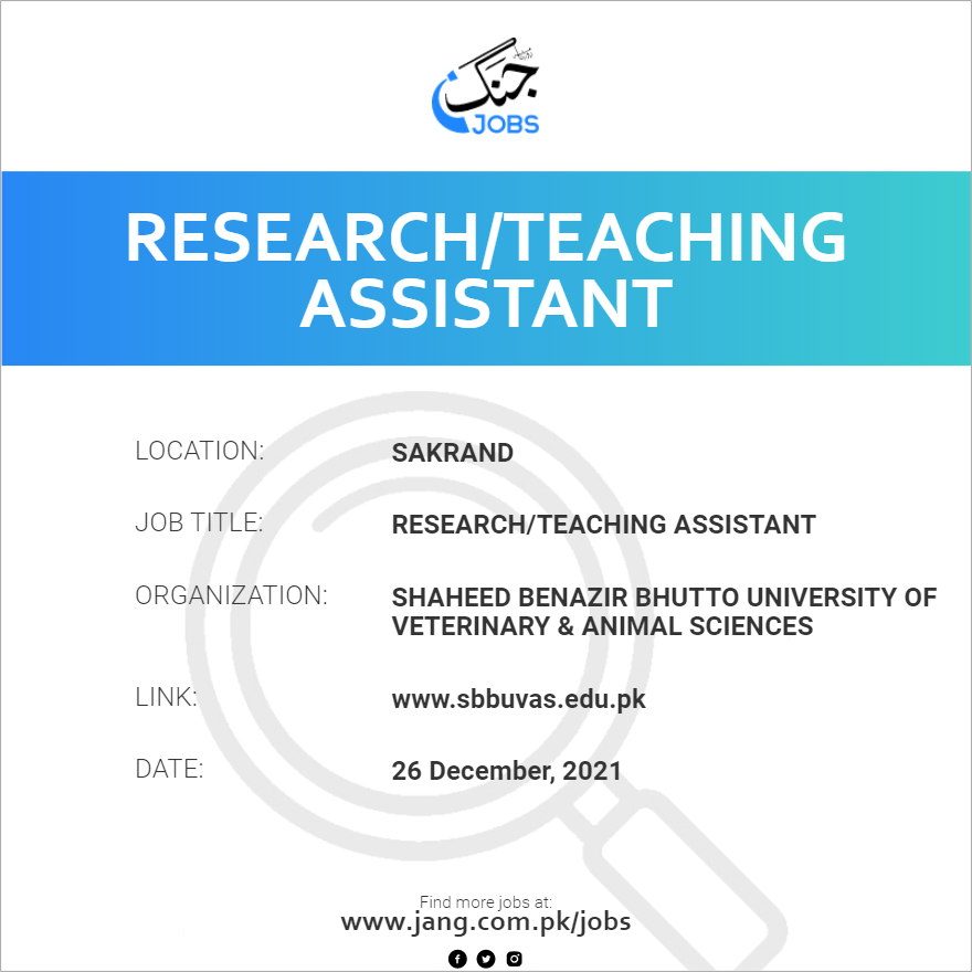 Research/Teaching Assistant