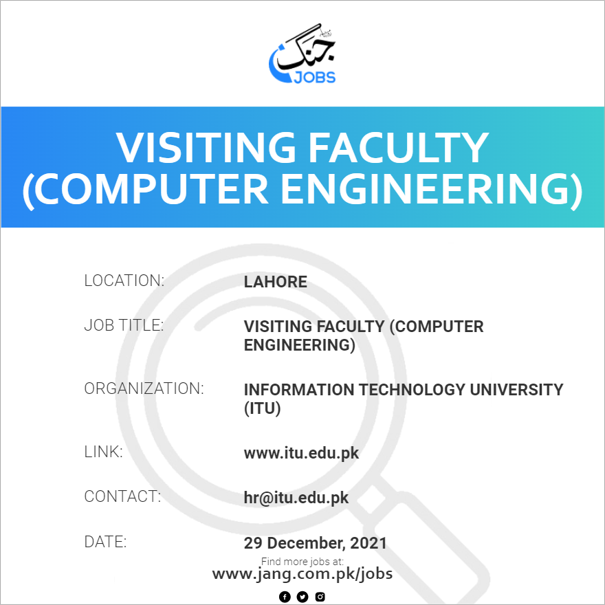 Visiting Faculty (Computer Engineering)