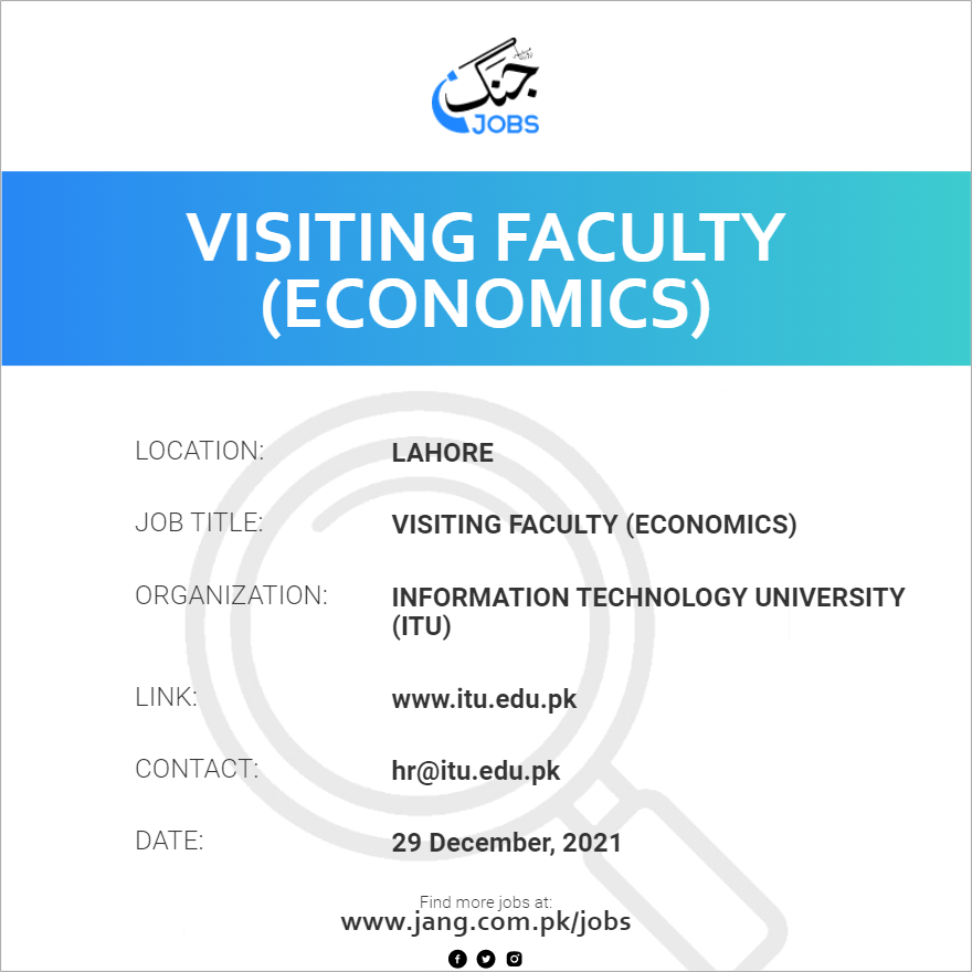 Visiting Faculty (Economics)