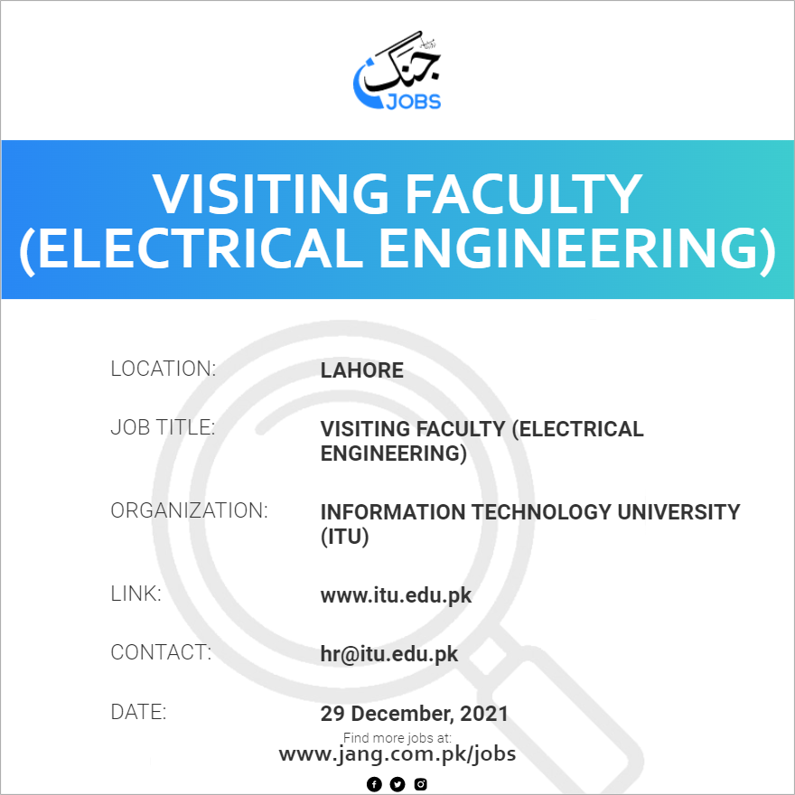 Visiting Faculty (Electrical Engineering)