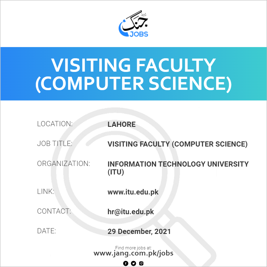 Visiting Faculty (Computer Science)