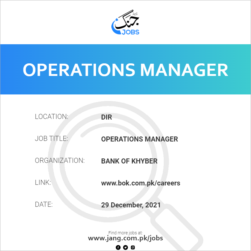 Operations Manager 