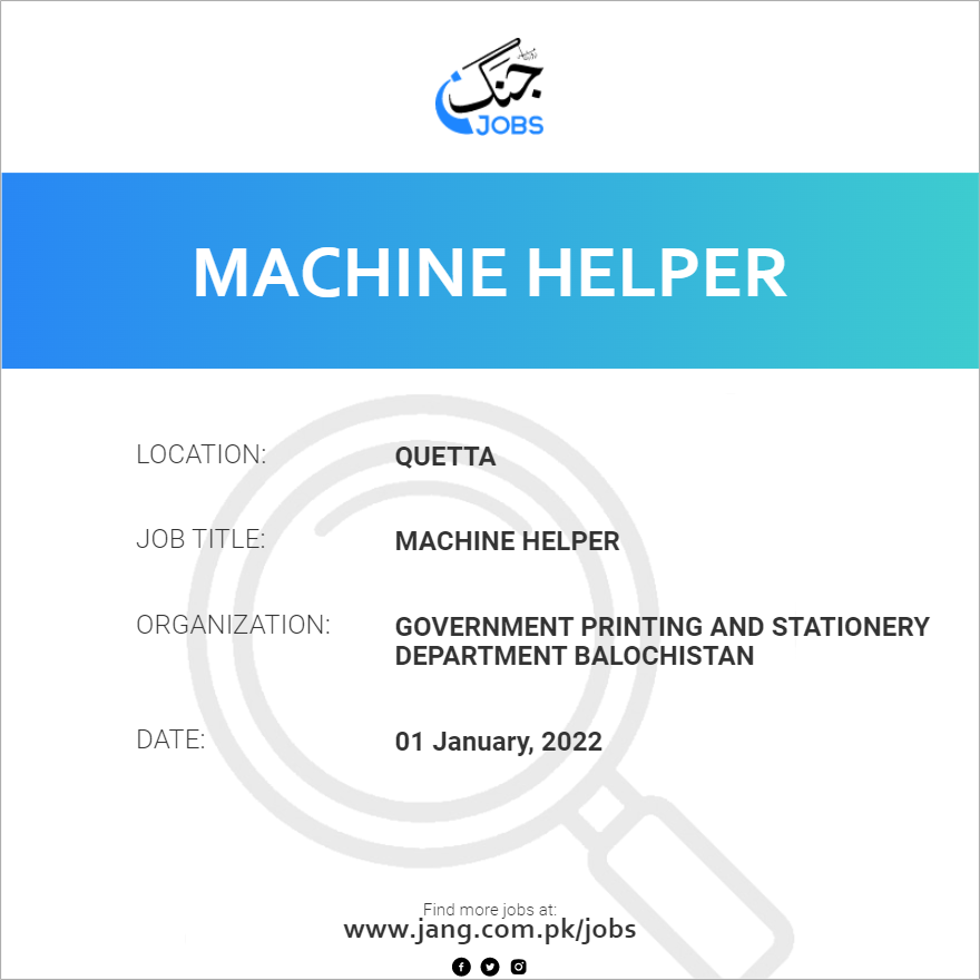 Machine Helper