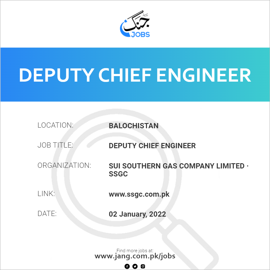 Deputy Chief Engineer