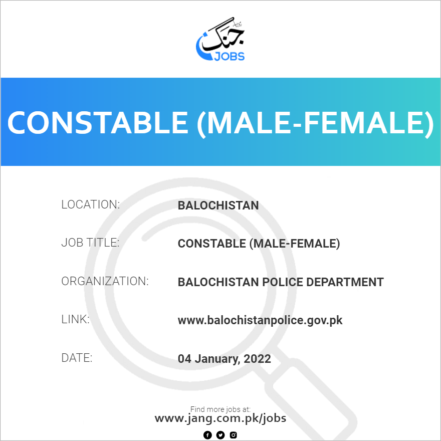 Constable (Male-Female)
