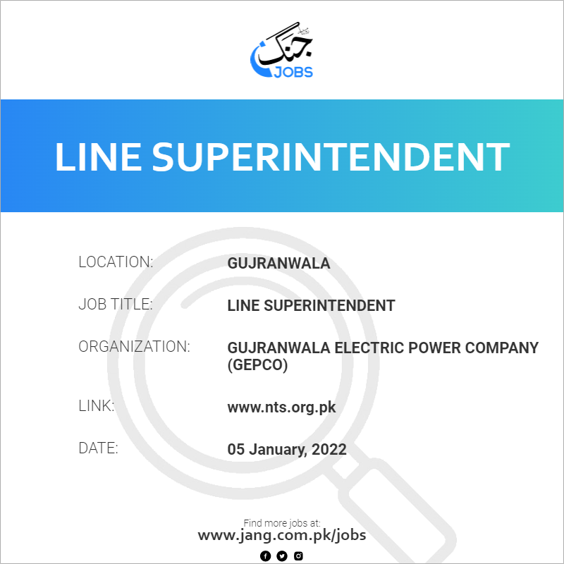 Line Superintendent 