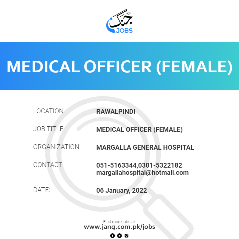 Medical Officer (Female)