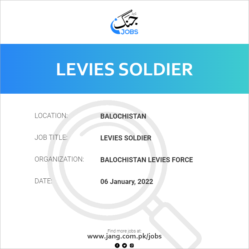 Levies Soldier
