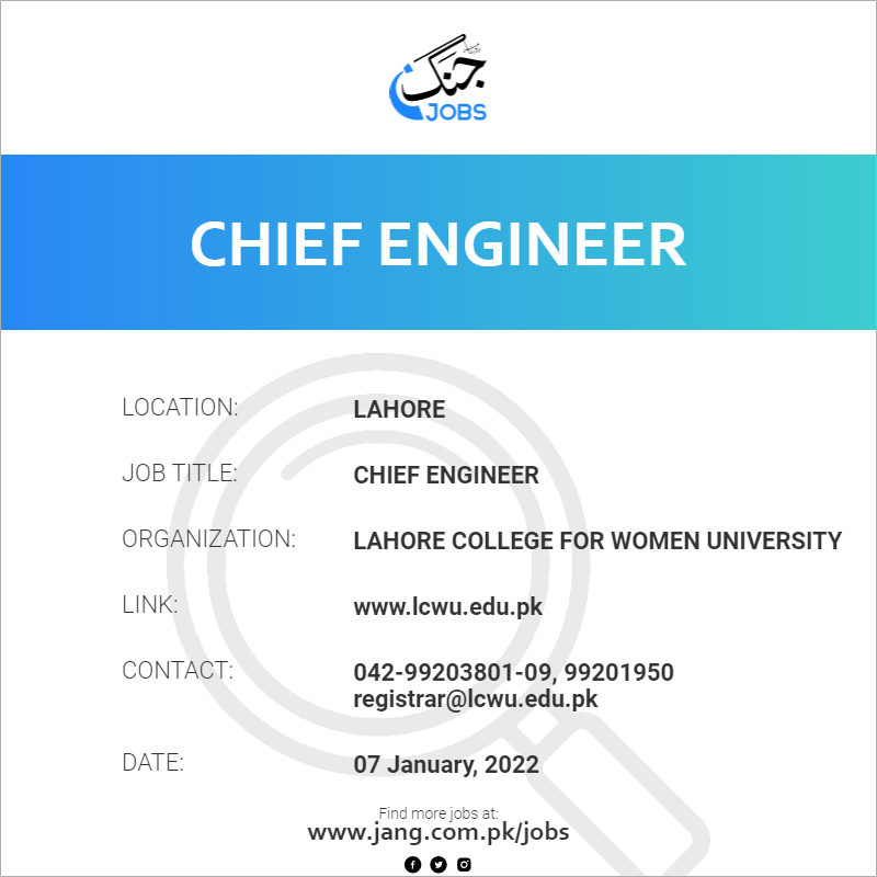 Chief Engineer