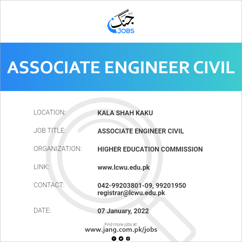 Associate Engineer Civil