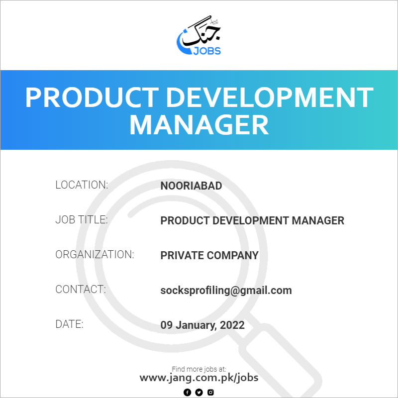 Product Development Manager