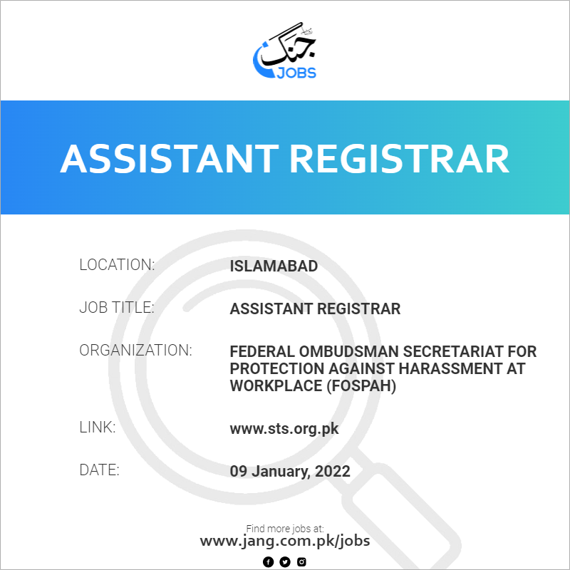 Assistant Registrar