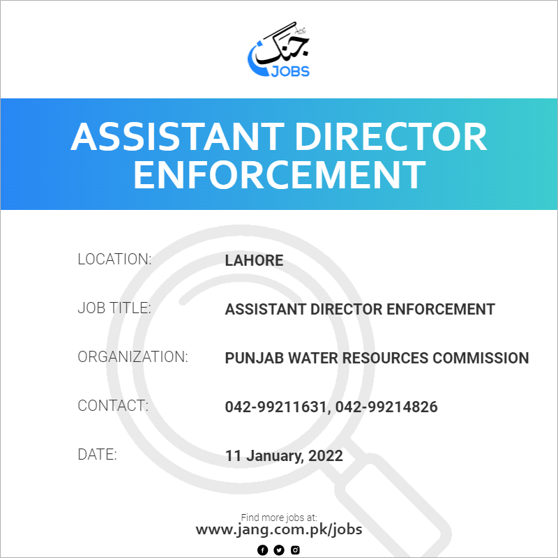 Assistant Director Enforcement