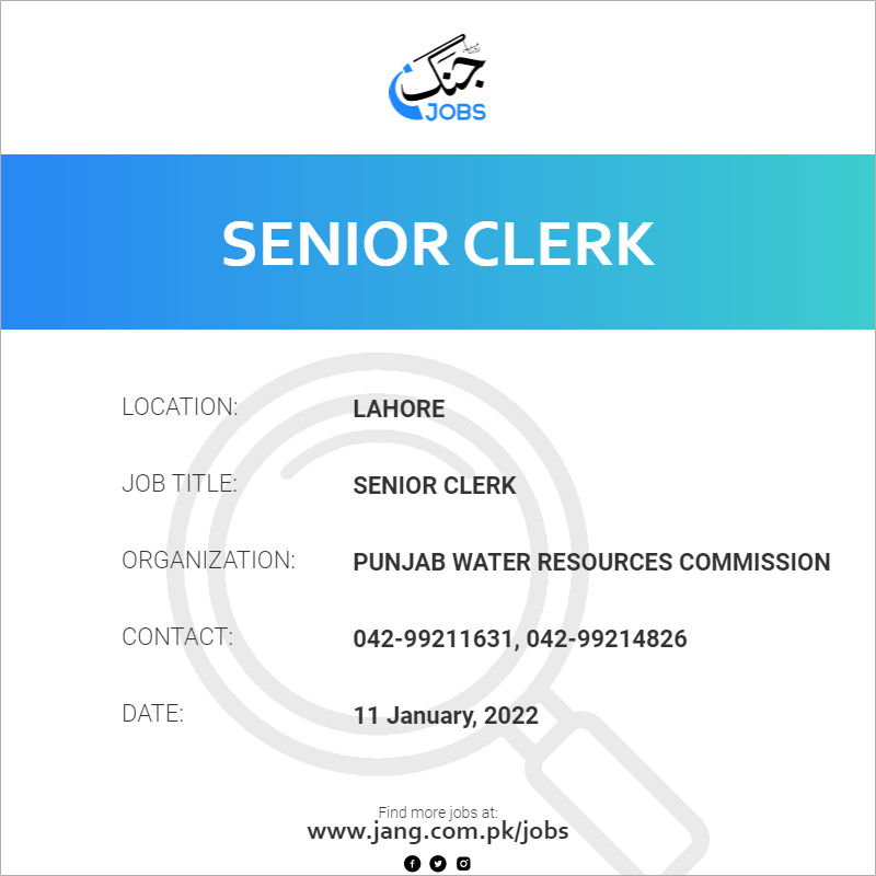 Senior Clerk