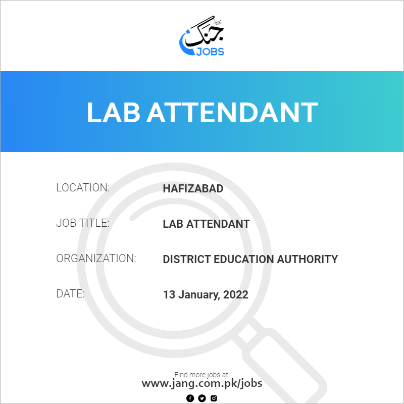 Lab Attendant