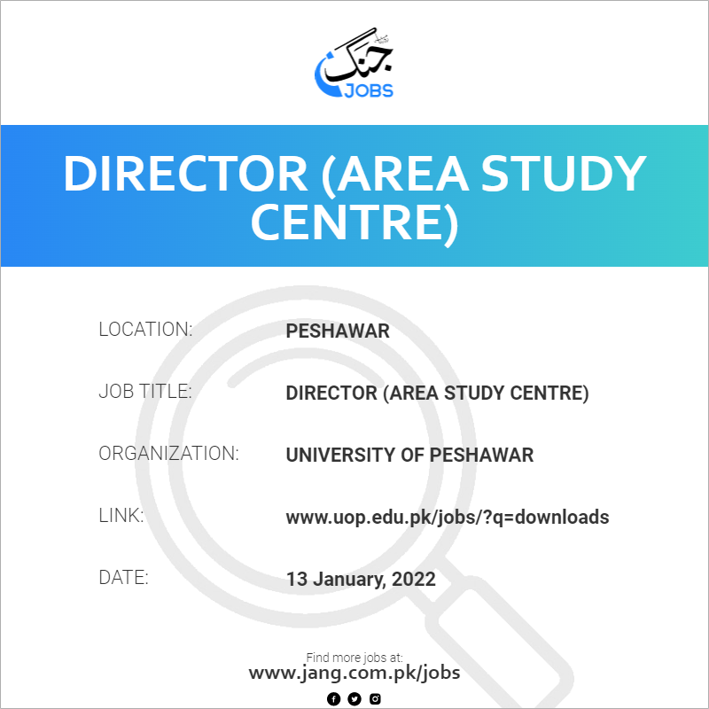 Director (Area Study Centre)