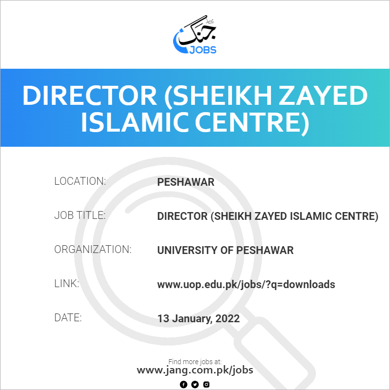 Director (Sheikh Zayed Islamic Centre)