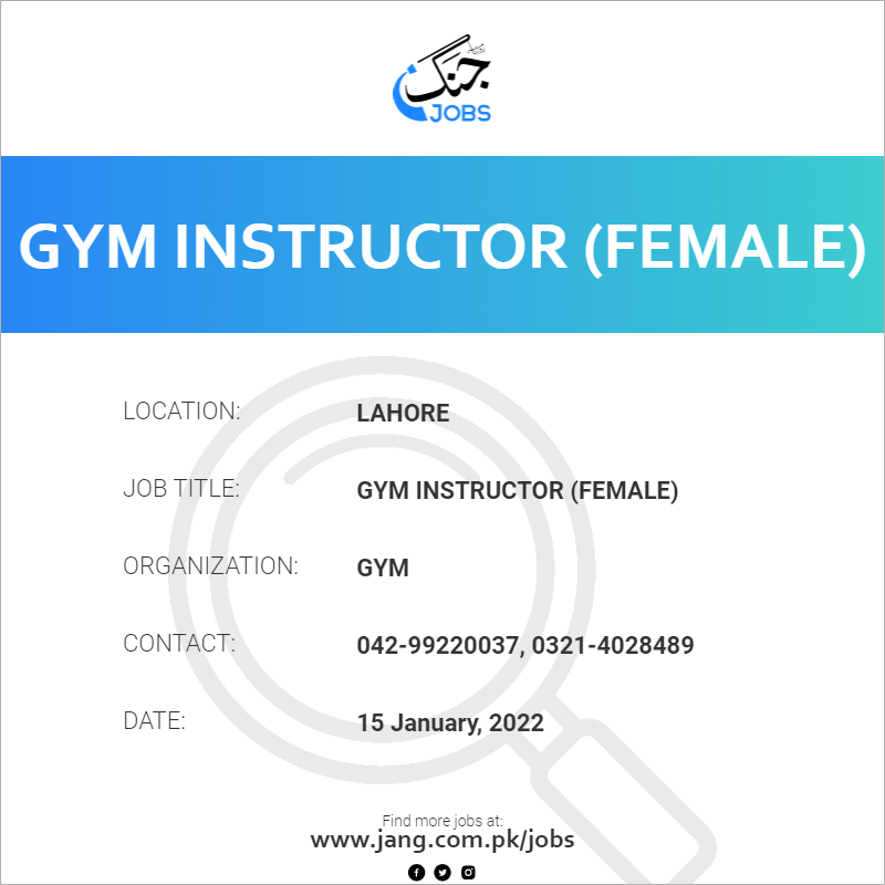 Gym Instructor (Female)