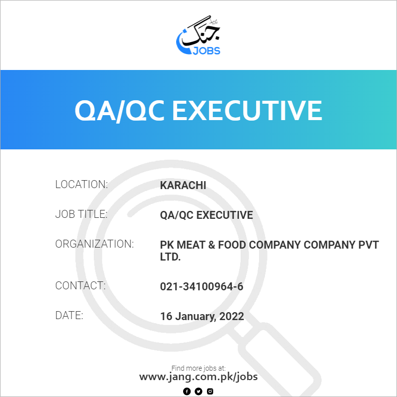 QA/QC Executive