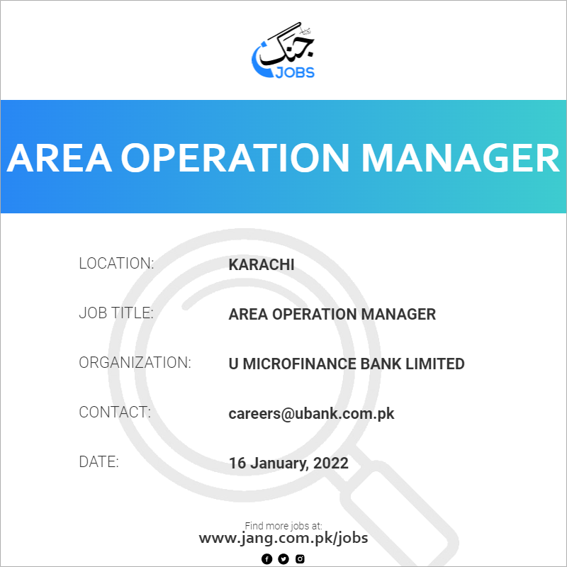 Area Operation Manager