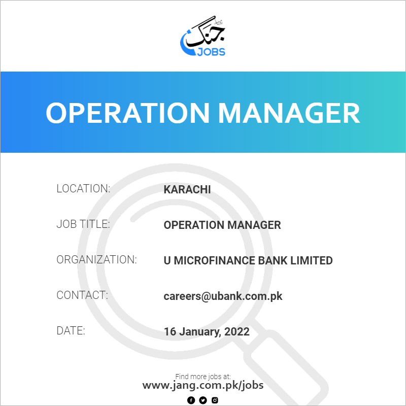 Operation Manager