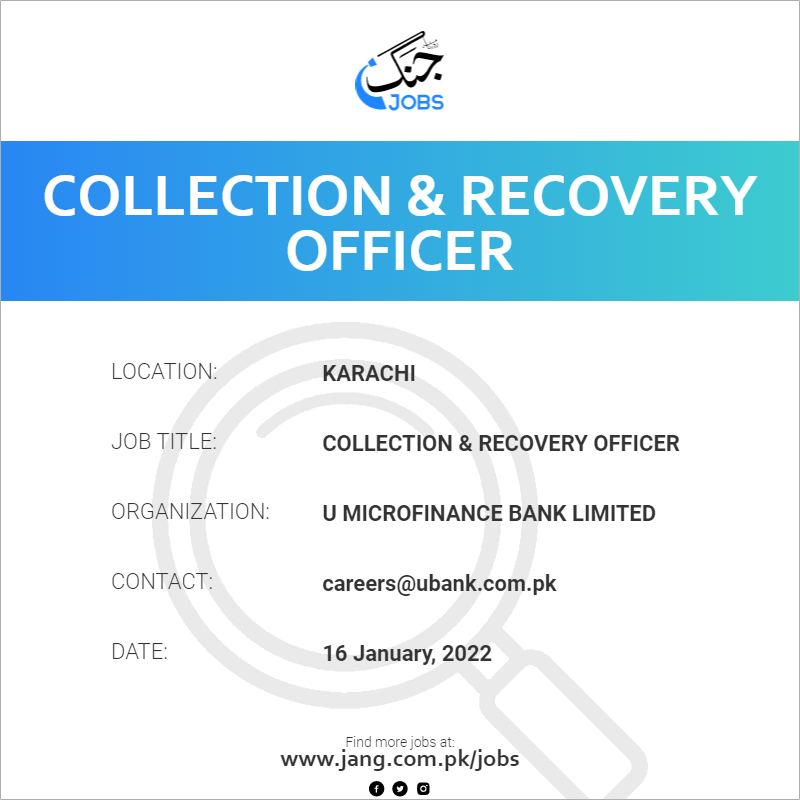 Collection & Recovery Officer