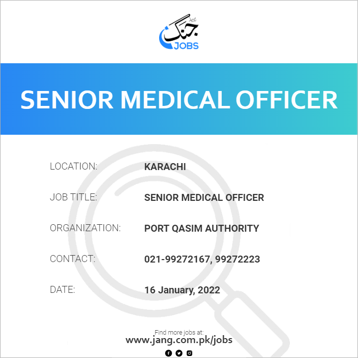 Senior Medical Officer