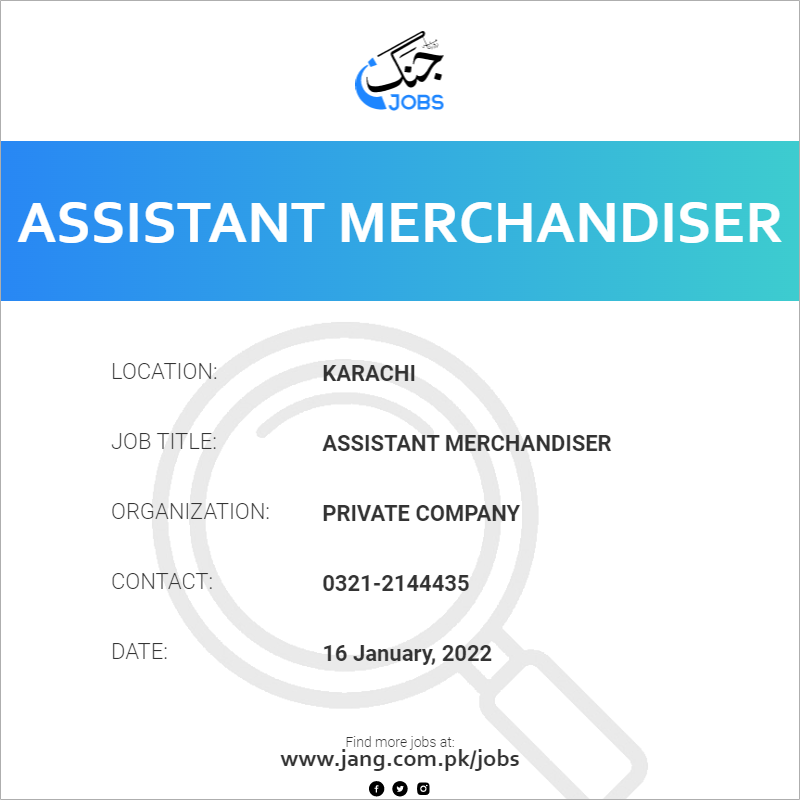 Assistant Merchandiser