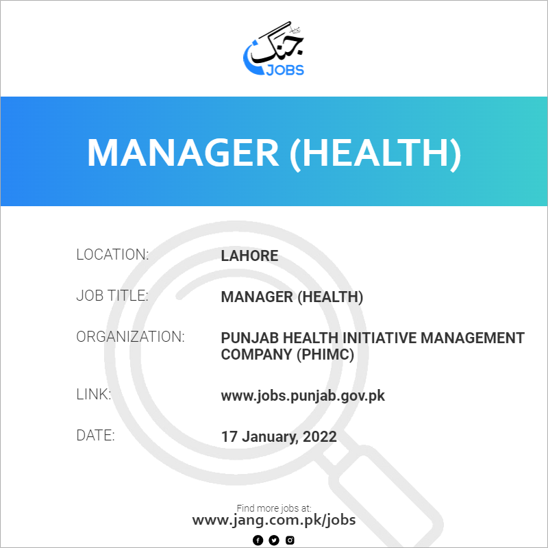 Manager (Health)