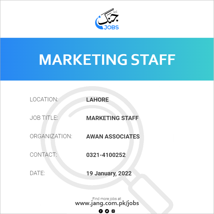 Marketing Staff