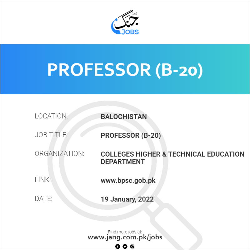 Professor (B-20)